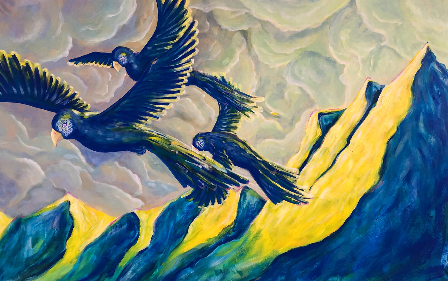 staying & leaving (2024) 100 x 55